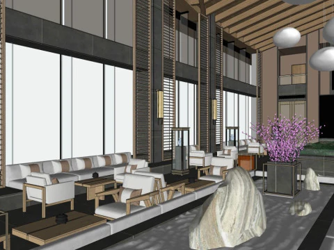 Sales Office InteriorDecoration Designmodern style 3D Model