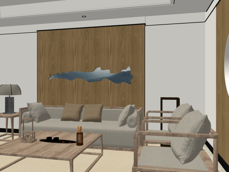 찻집 3D 모델 .c4d .max .obj .3ds .fbx .stl .blend 