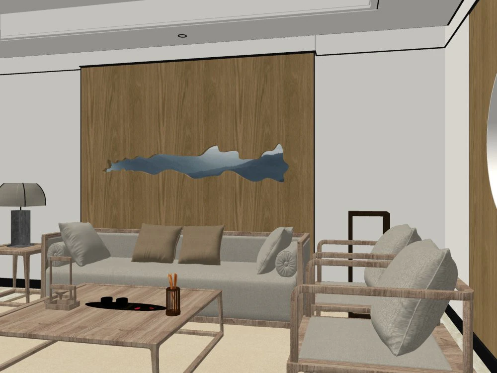 Teahouse 3D Model .c4d .max .obj .3ds .fbx .stl .blend 
