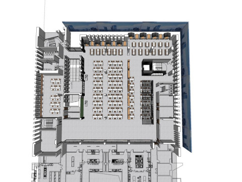 餐厅食堂 3D 模型