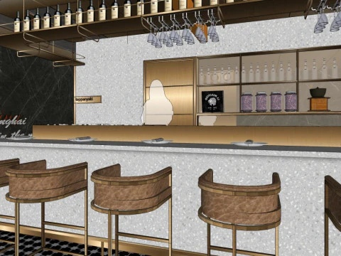 Bar counter 3D Model