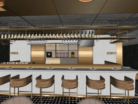 Bar counter 3D Model