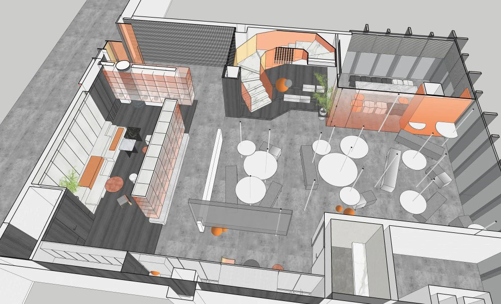 Modern office 3D Model .c4d .max .obj .3ds .fbx .stl .blend