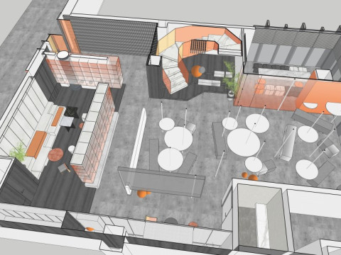 Modern office 3D Model