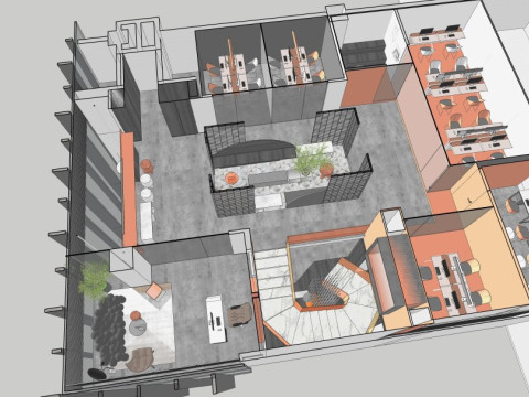 Modern office 3D Model