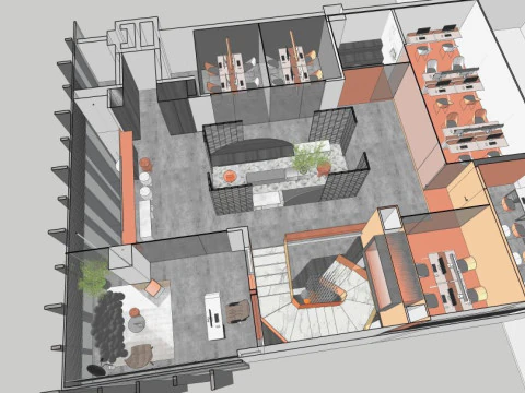 Modern office 3D Model