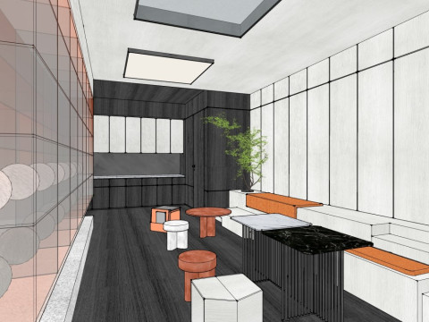 Modern office 3D Model