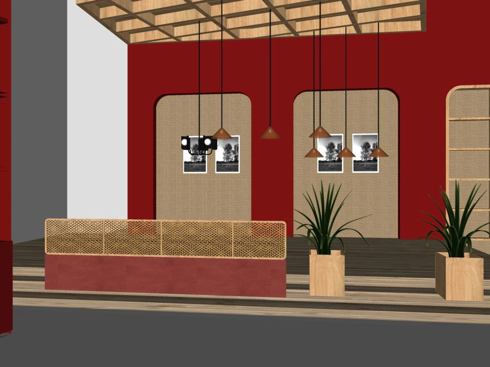 Modern casual restaurant 3D Model .c4d .max .obj .3ds .fbx .stl .blend 