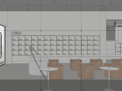 Milk tea shop 3D Model