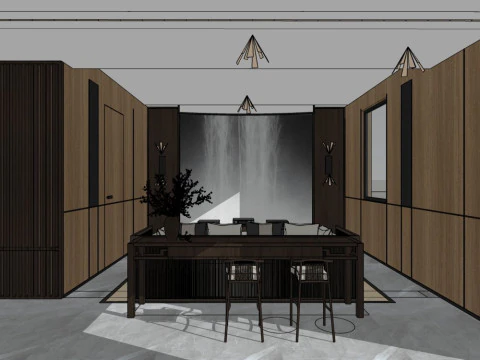 Living room design 3D Model
