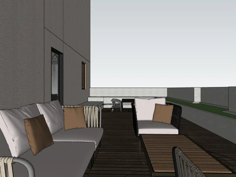 Living room design 3D Model