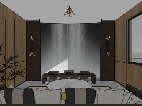 Living room design 3D Model