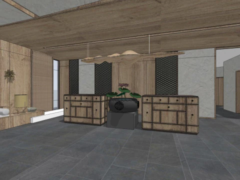 Reception Lobby 3D Model