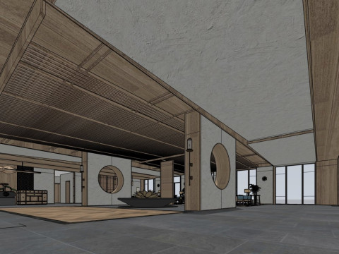 Reception Lobby 3D Model