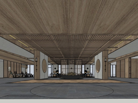 Reception Lobby 3D Model