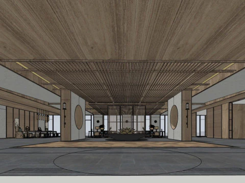 Reception Lobby 3D Model