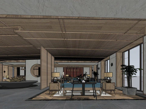 Reception Lobby 3D Model