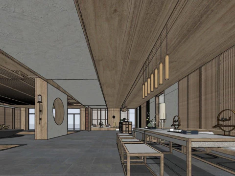 Reception Lobby 3D Model