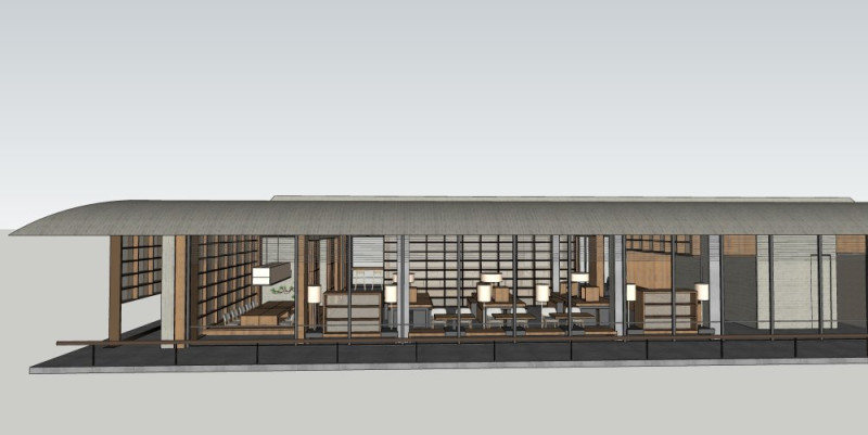 Bookstore interior design 3D Model .c4d .max .obj .3ds .fbx .stl .blend 