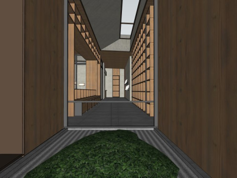 Bookstore interior design 3D Model