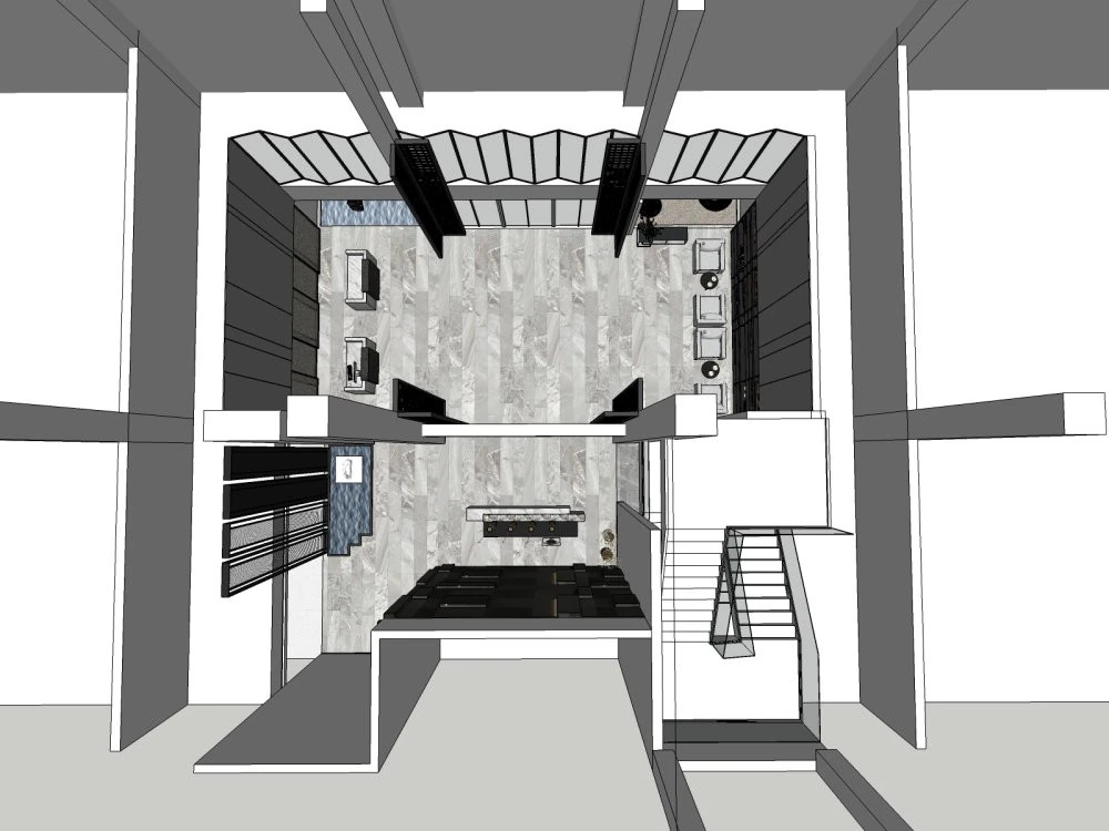 Reception Lobby 3D Model .c4d .max .obj .3ds .fbx .stl .blend