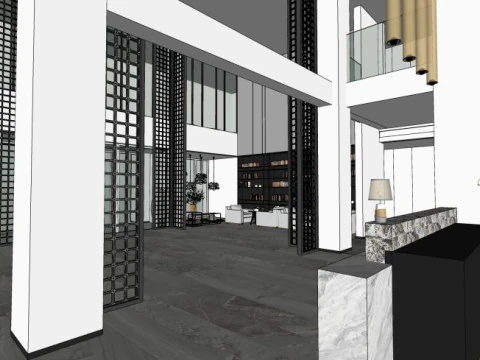 Reception Lobby 3D Model