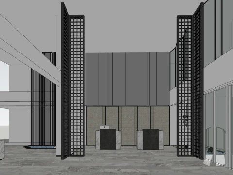 Reception Lobby 3D Model