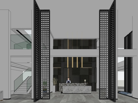 Hol recepcyjny Model 3D