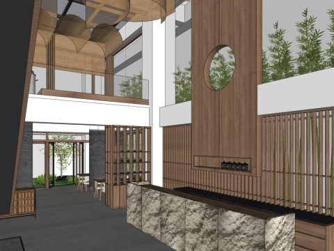 Casa da tè Modello 3D