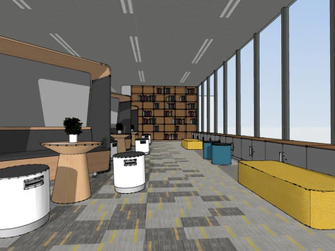 Rest area interior 3D Model