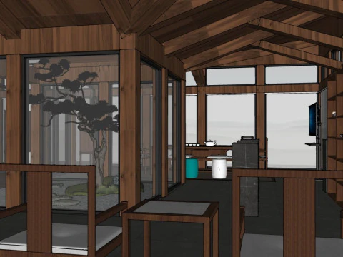 Teahouse 3D Model