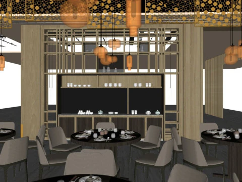 Hotel room interior 3D Model