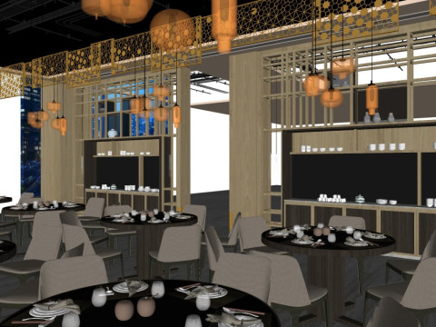 Hotel room interior 3D Model