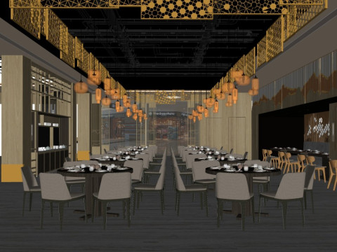 Hotel room interior 3D Model