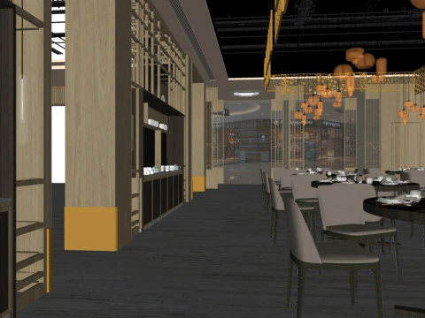 Hotel room interior 3D Model