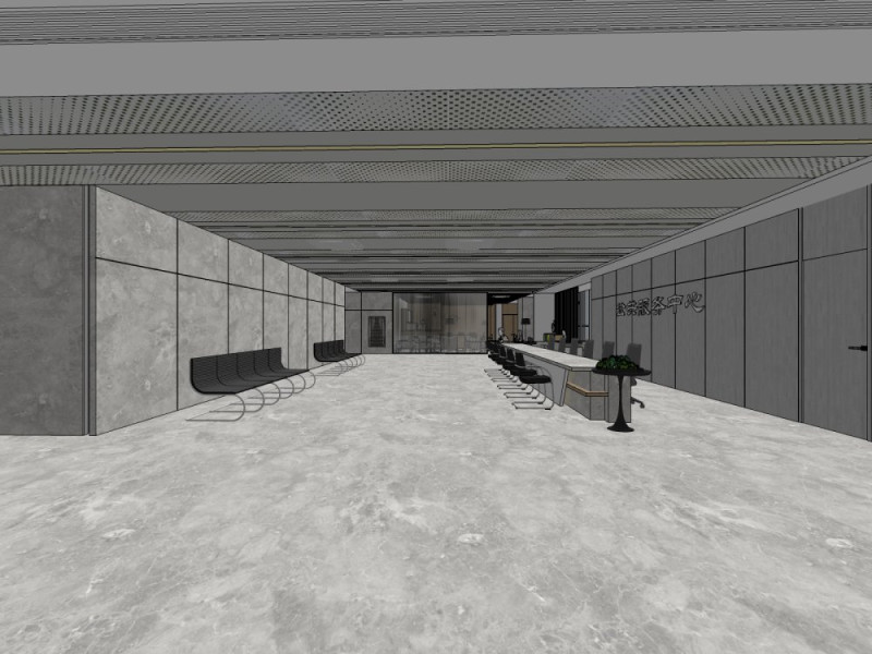 Hol recepcyjny Model 3D .c4d .max .obj .3ds .fbx .stl .blend 