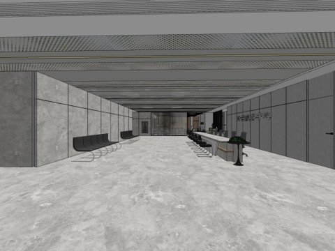 Reception Lobby 3D Model