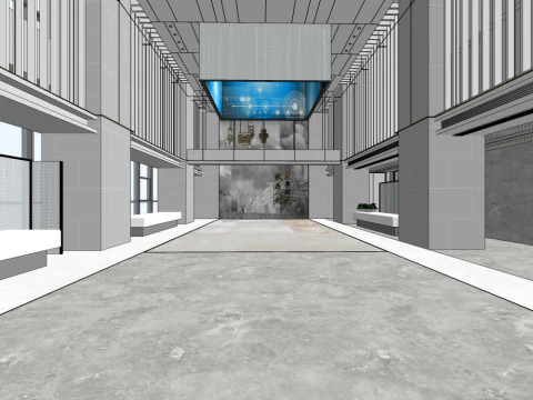 Reception Lobby 3D Model