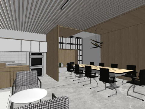 Reception Lobby 3D Model