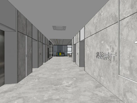 Reception Lobby 3D Model