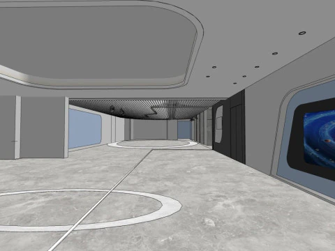 Reception Lobby 3D Model