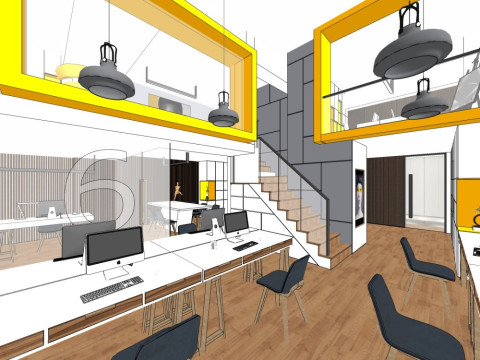 Modern office 3D Model