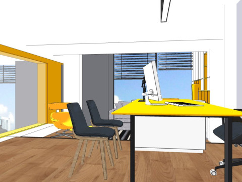 Modern office 3D Model