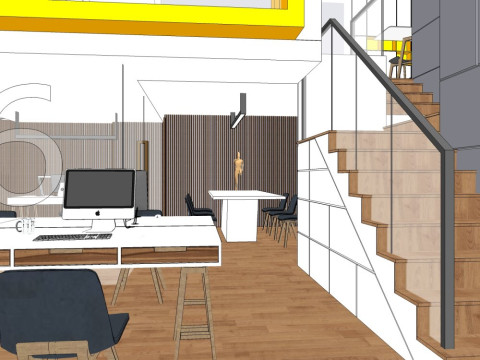 Modern office 3D Model