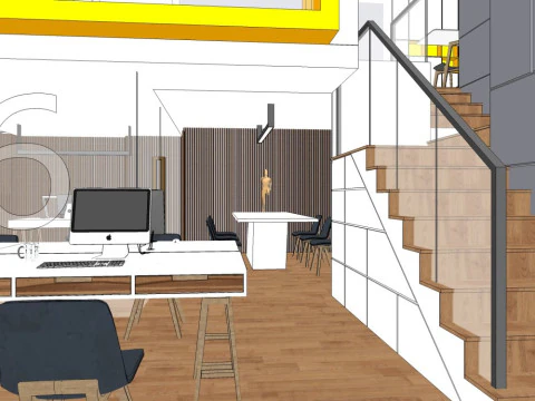 Modern office 3D Model