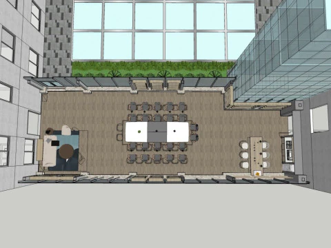 Escrit&oacute;rio moderno Modelo 3D