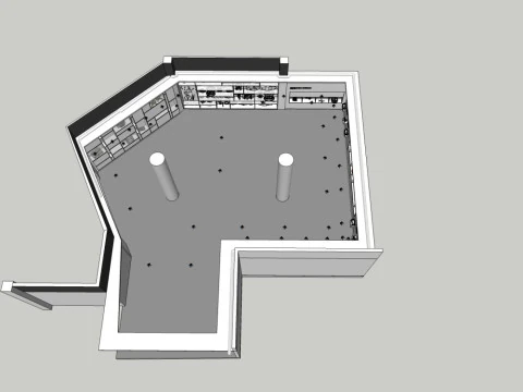 Exhibition hall pavilion 3D Model