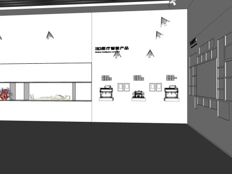 Exhibition hall pavilion 3D Model
