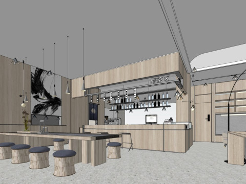 Caff&egrave; Modello 3D