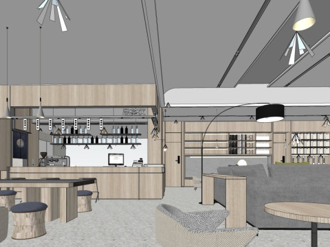 Caff&egrave; Modello 3D